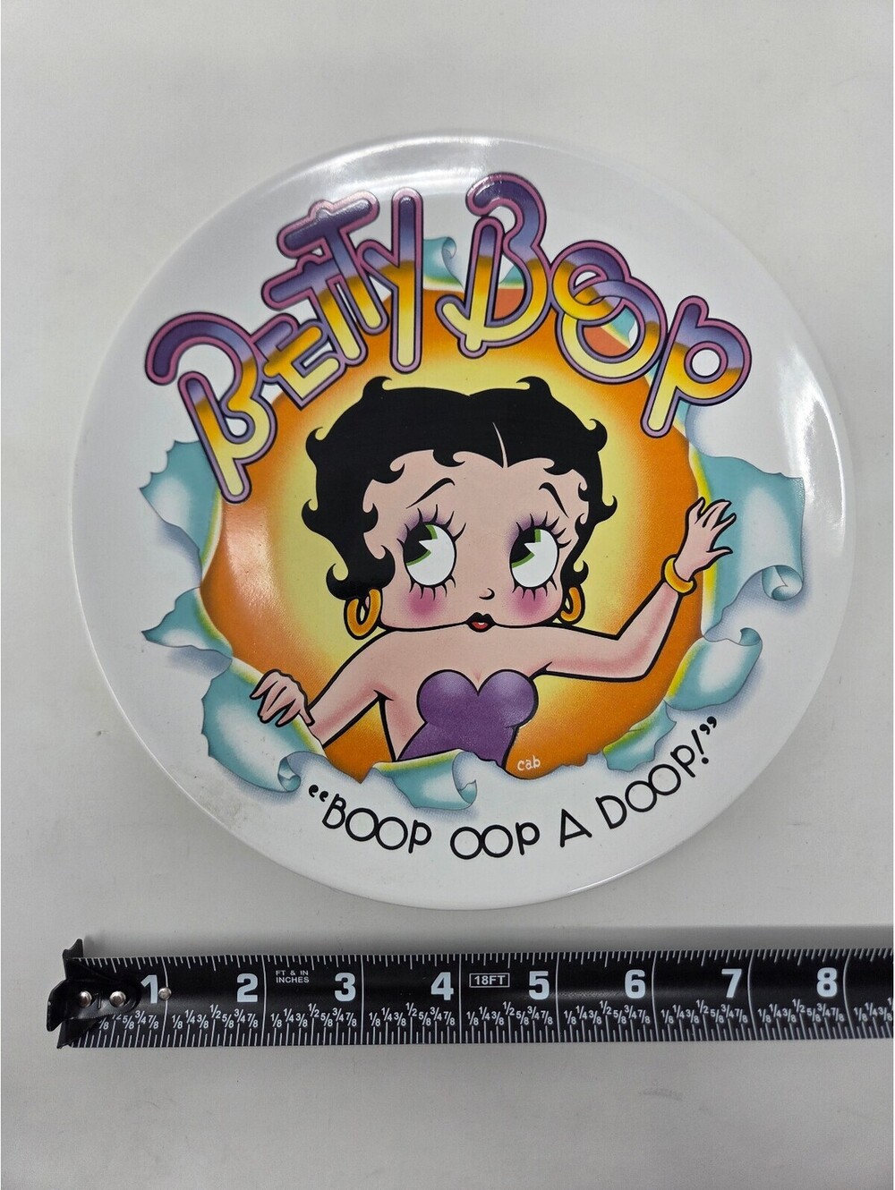 1981 Vintage Betty Boop Ceramic Collector Plate Boop Oop A Doop